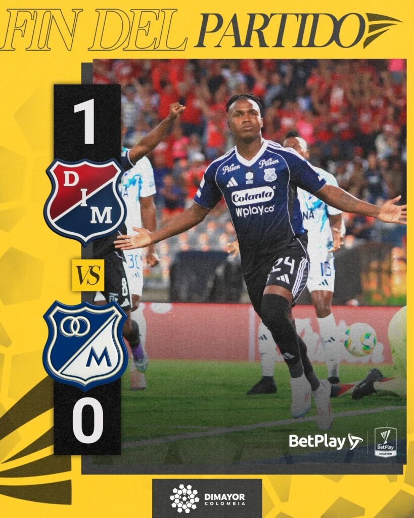 1-0 en Medellín