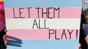 Pancarta apoyo a deportistas