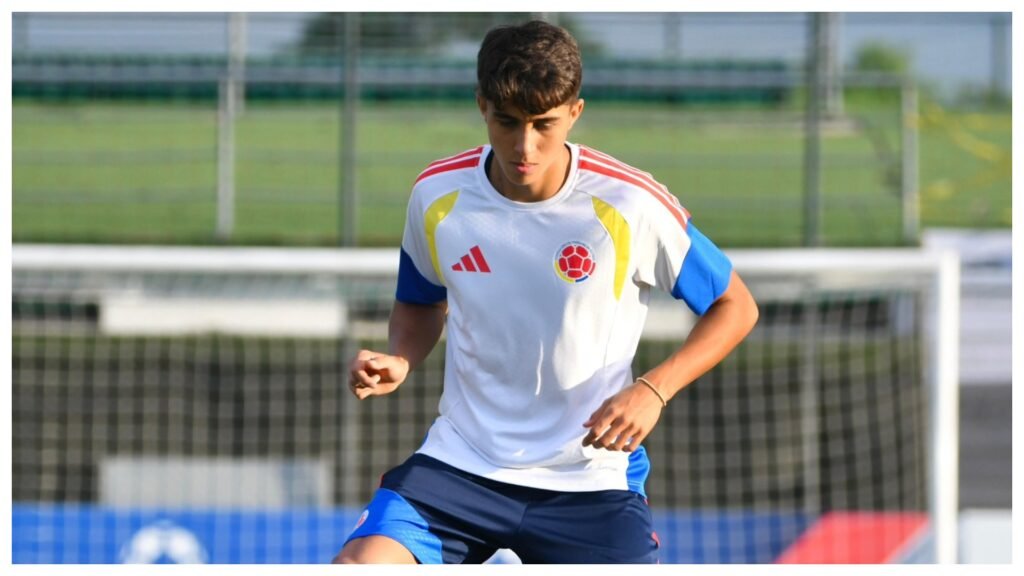 Samuel Martínez con la Selección Colombia