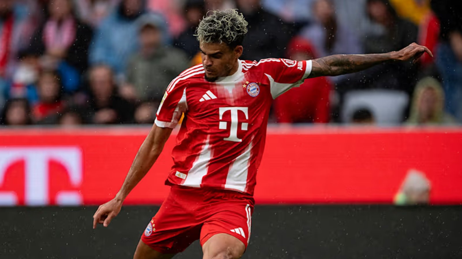 Luis Diaz jugando con el Bayern Munich