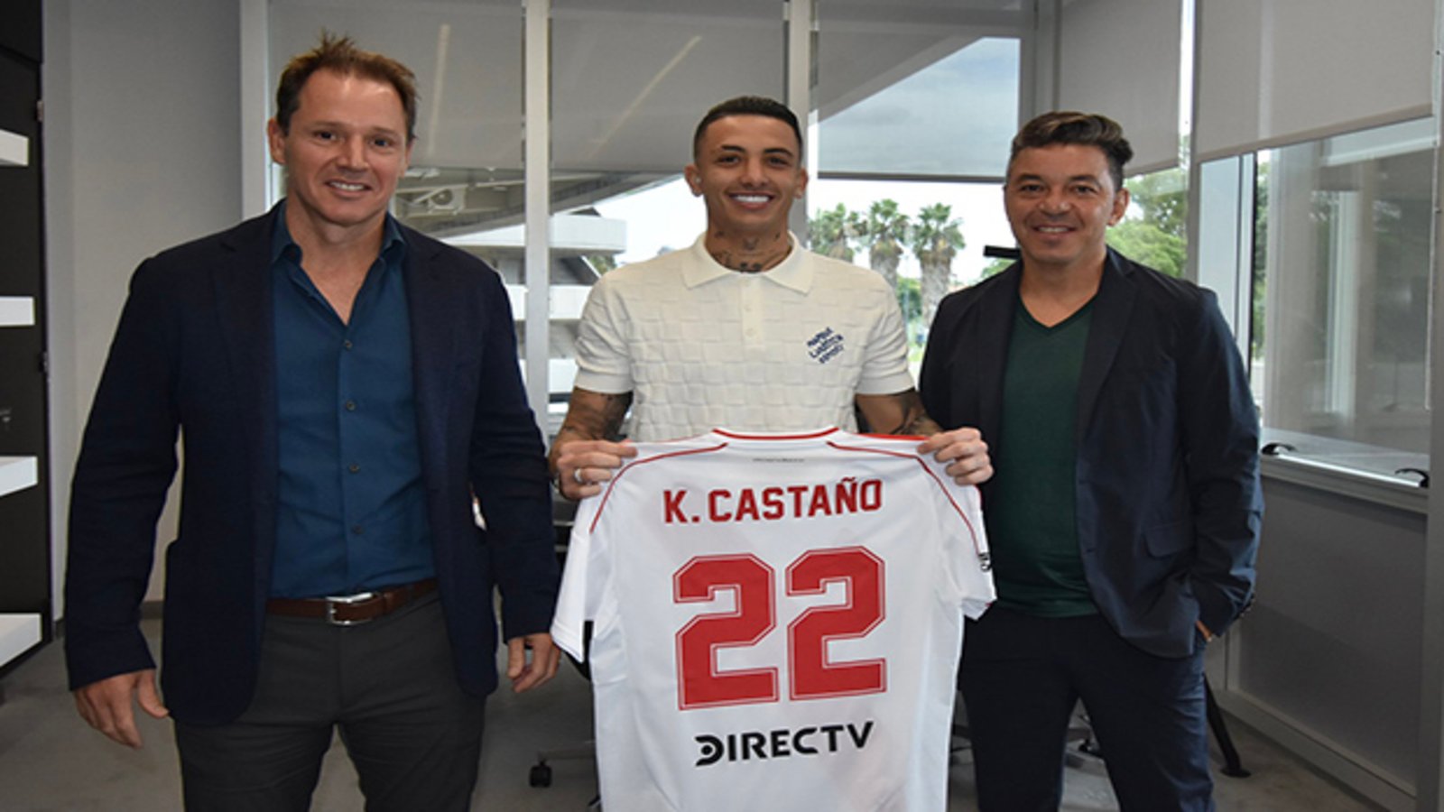 Kevin Castaño vuelve al 11 titular de River Plate, después de varias ausencias, para enfrentar al conjunto brasileño por la quinta fecha de la Conmebol Sudamericana. Fuente/Imagen: Prensa Oficial de River Plate (sitio web).