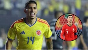 Gustavo Puerta sueña no solo con jugar su primera Copa Mundial de mayores, sino enfrentar a CR7. | Foto. AFP