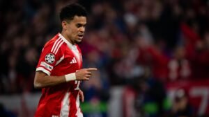 Luis Diaz con el Bayern Munich