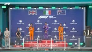 Podio del Gran Premio de Miami