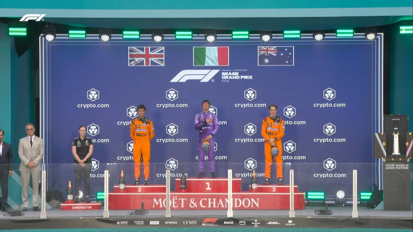 Podio del Gran Premio de Miami