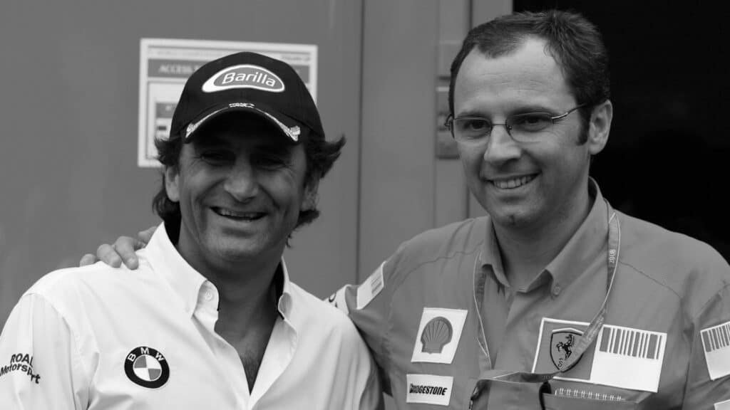 Alex Zanardi y Stefano Domenicali