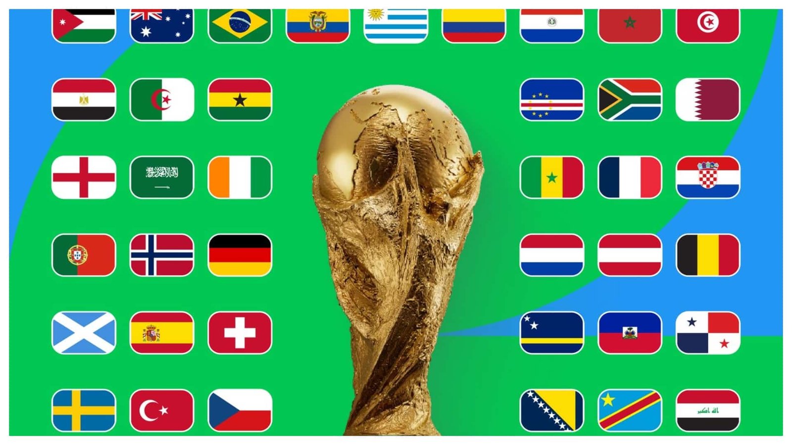 Las 48 selecciones clasificadas al Mundial