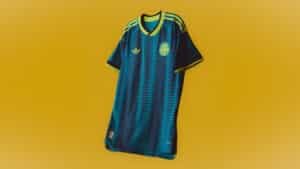 La Selección Colombia junto con Adidas presentaron la camiseta suplente que usará en el Mundial 2026. Fuente/Imagen: Adidas y FCF.