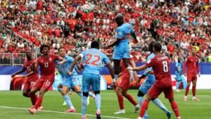 La candidata Portugal decepcionó en su debut ante Congo y empató 1-1. | Foto. FIFA.com