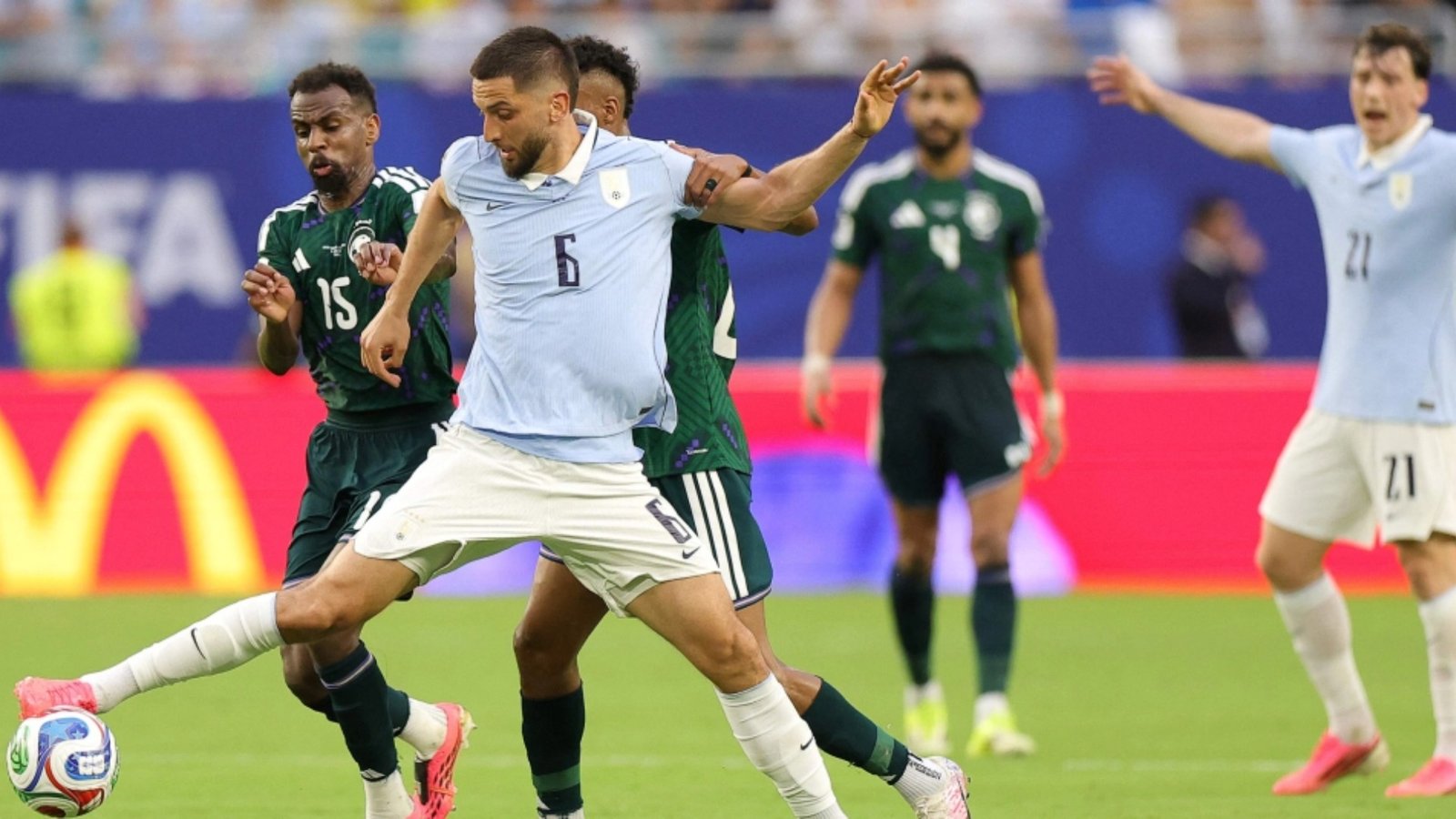 Uruguay empató con Arabia Saudita y mantiene las dudas que arrastraba previo al Mundial 2026. | Foto. FIFA