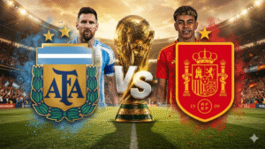 La leyenda vs. La promesa: Messi ante Yamal, Argentina frente a España en la Final del Mundial 2026. Fuente/Imagen La imagen fue creada con IA.