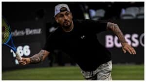 Nick Kyrgios en un partido de tenis