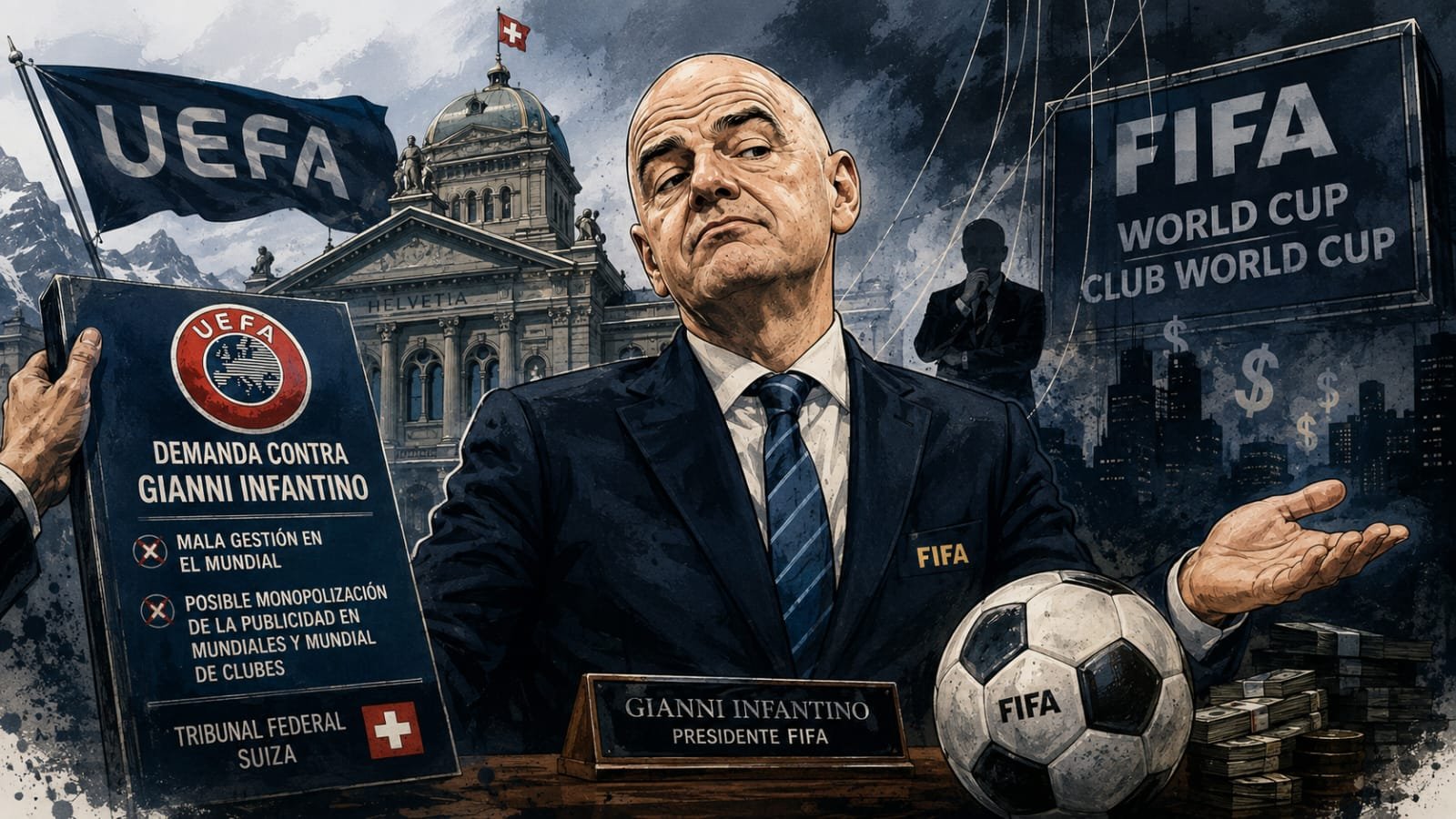 Demanda a Gianni Infantino por la UEFA