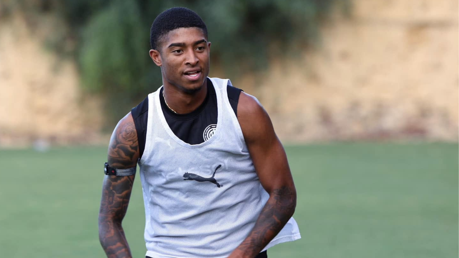 Salcedo en entrenamiento con el OFI Creta