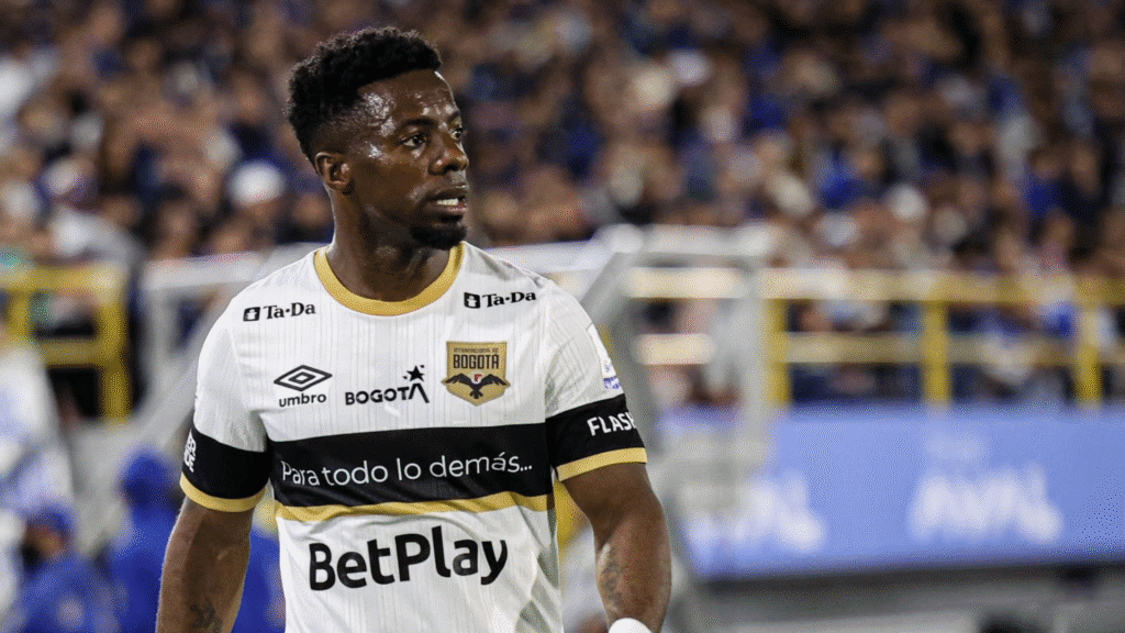 Cristian Dájome en partido oficial.