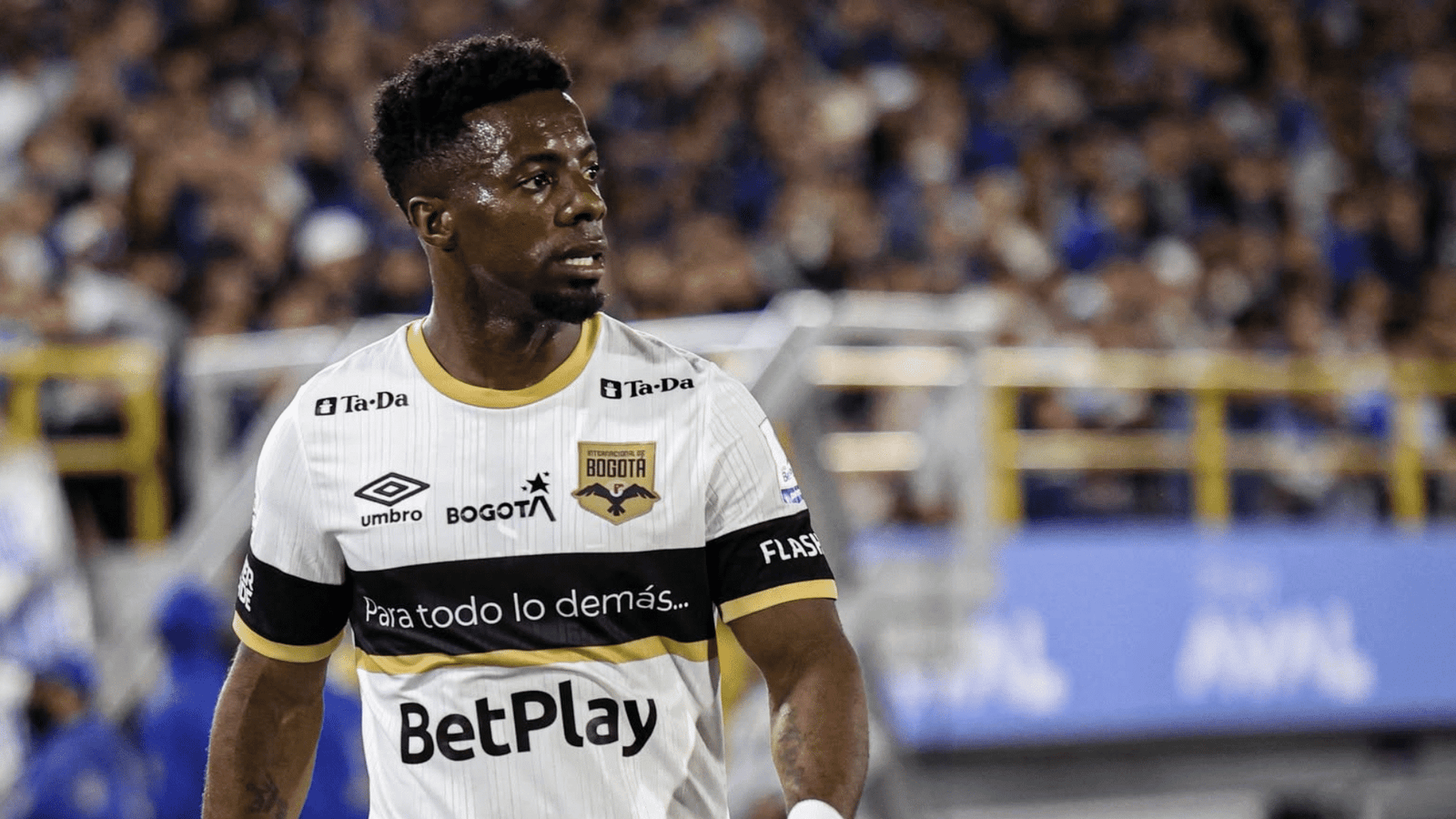 Cristian Dájome en partido oficial.