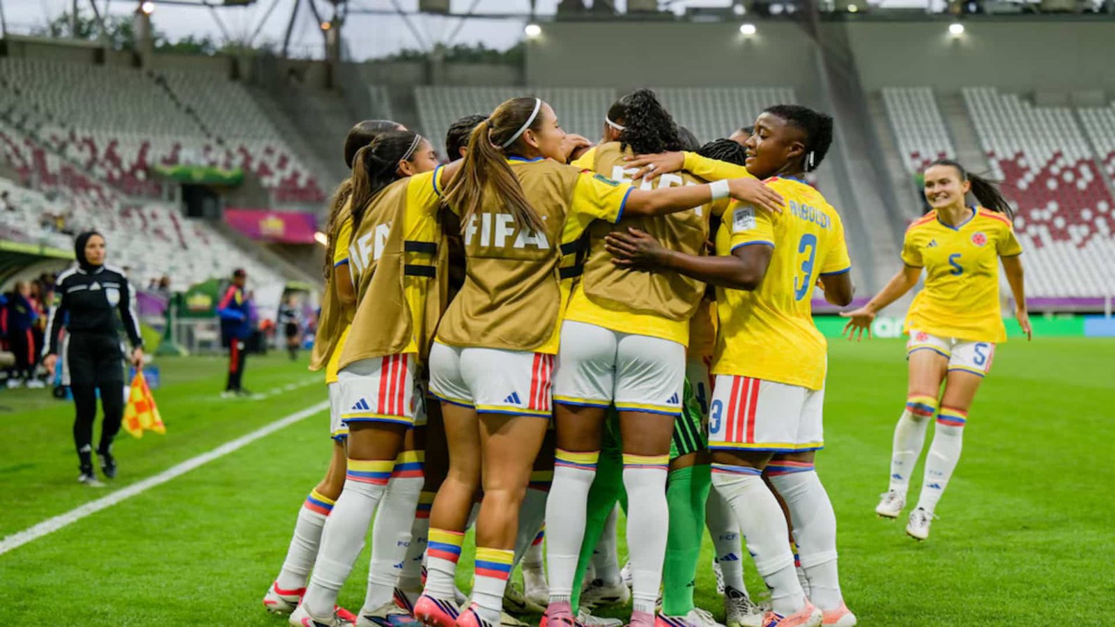 La Selección Colombia Femenina Sub-20 comienza el Mundial con el pie derecho. Fuente/Imagen: FCF.