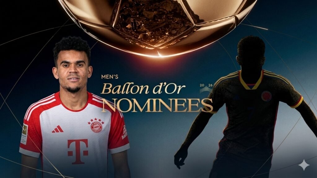 Luis Díaz y su compatriota entre los nominados al Balón de Oro. Fuente/Imagen: La imagen fue generada con IA.