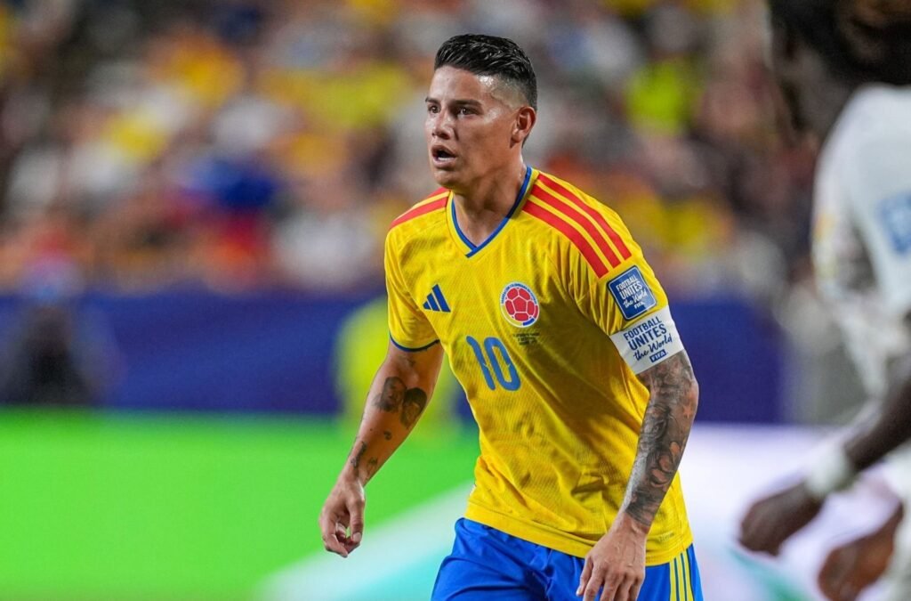 James Rodríguez con la Tricolor