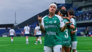 Bajo la lluvia ecuatoriana, Deportivo Cali celebró un triunfo clave ante Nacional y alimentó su ilusión de conquistar la Copa Libertadores Femenina. Fuente/Imagen: @CaliFemenino