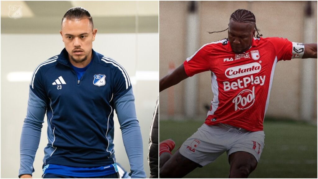 Leo Castro y Hugo Rodallega en acción