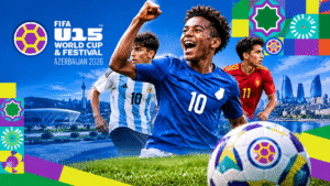 El Mundial Sub-15 de Azerbaiyán reúne a selecciones juveniles de todo el mundo en un formato de ocho contra ocho. | Foto. Creada con IA