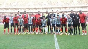 Angola vs. La Selección Argentina en tierras africanas. Fuente/Imagen: Prensa AFA.